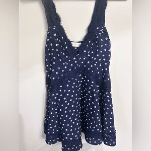 Altar'd State Navy Blue Floral Dress